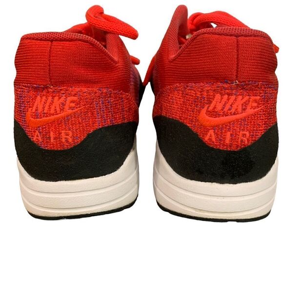 Nike Womens Air Max 1 Ultra Flyknit Running University Red Trainers Sz 8 - Picture 5 of 10